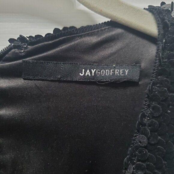 JAYGODFREY Black Velvet Sequin Dress | 2 - Picture 4 of 6